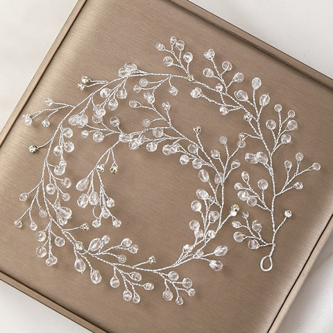 Headdress Pearl Crystal Headband Bridal Hair Accessories