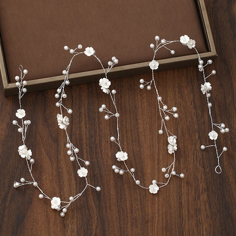 Headdress Pearl Crystal Headband Bridal Hair Accessories