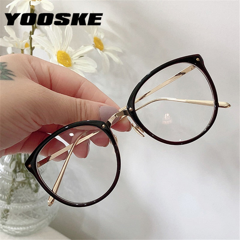 Optical Glasses Myopia Round Oversized Eyeglasses – lastrafashion