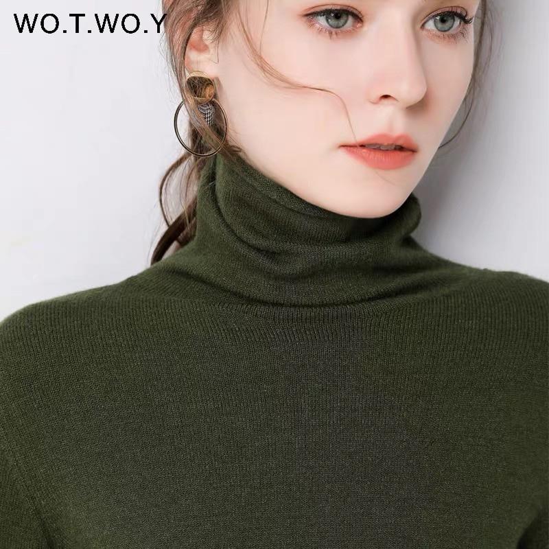 Slim Turtleneck Basic Bottoming Knitwear Knitted Sweater