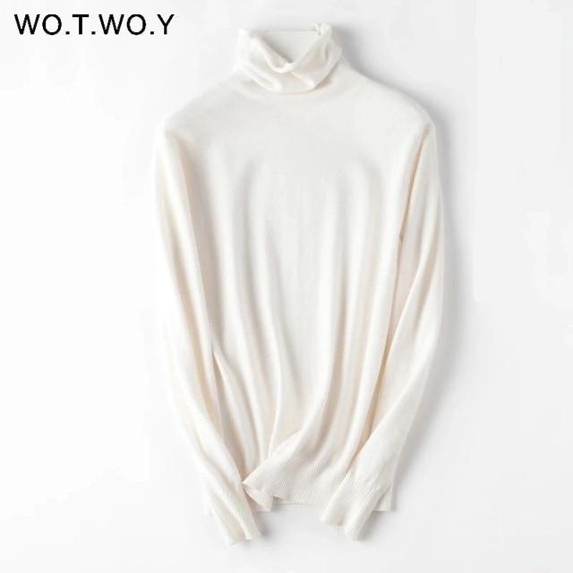 Slim Turtleneck Basic Bottoming Knitwear Knitted Sweater