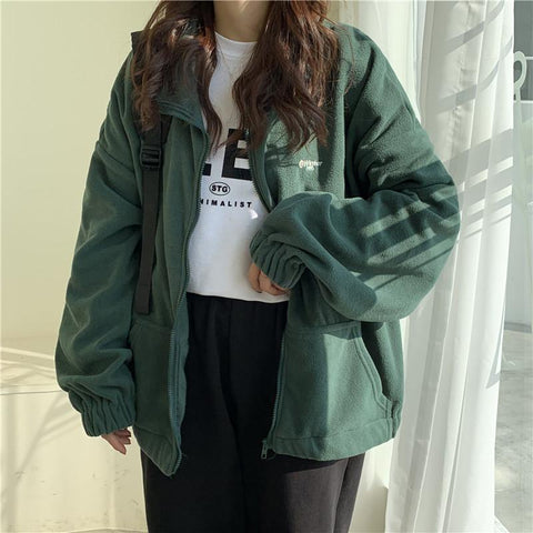 Printed Pocket Long Sleeve Style Trendy Casual Outerwear