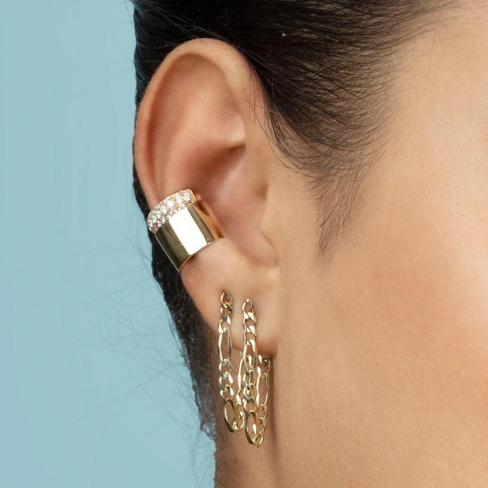 Fashion Circle Ear Cuff Retractable Earrings