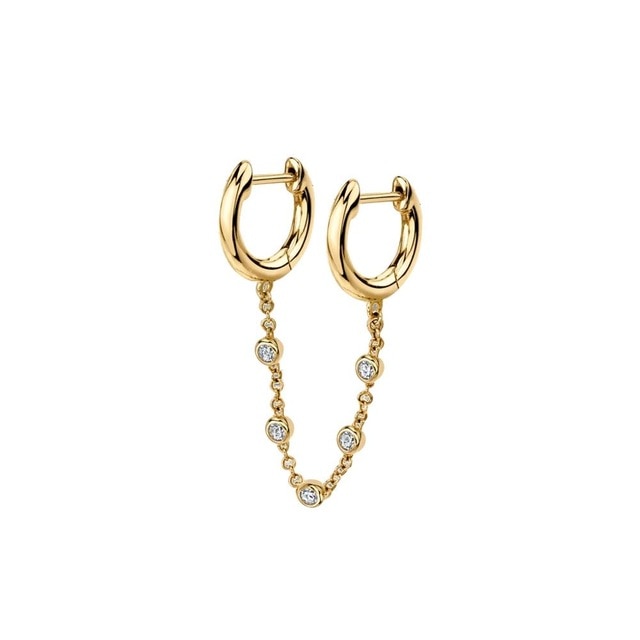 Fashion Circle Ear Cuff Retractable Earrings