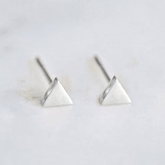 Simple Stud Earrings Geometric Stainless Steel