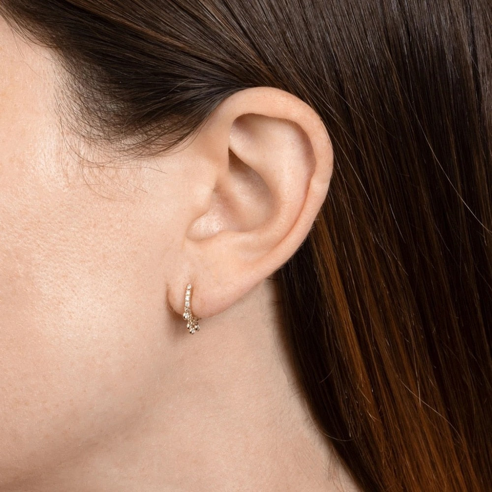 Fashion Circle Ear Cuff Retractable Earrings