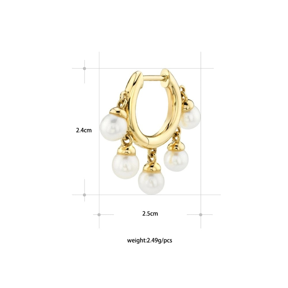 Fashion Circle Ear Cuff Retractable Earrings