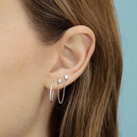 Fashion Circle Ear Cuff Retractable Earrings