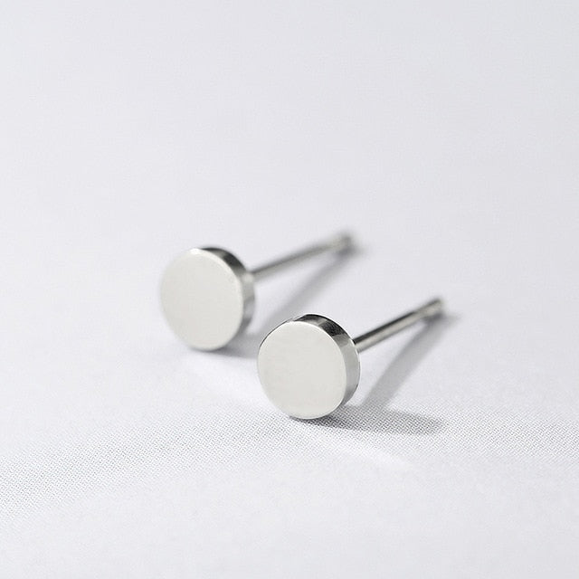 Minimalist Stainless Steel Stud Earrings