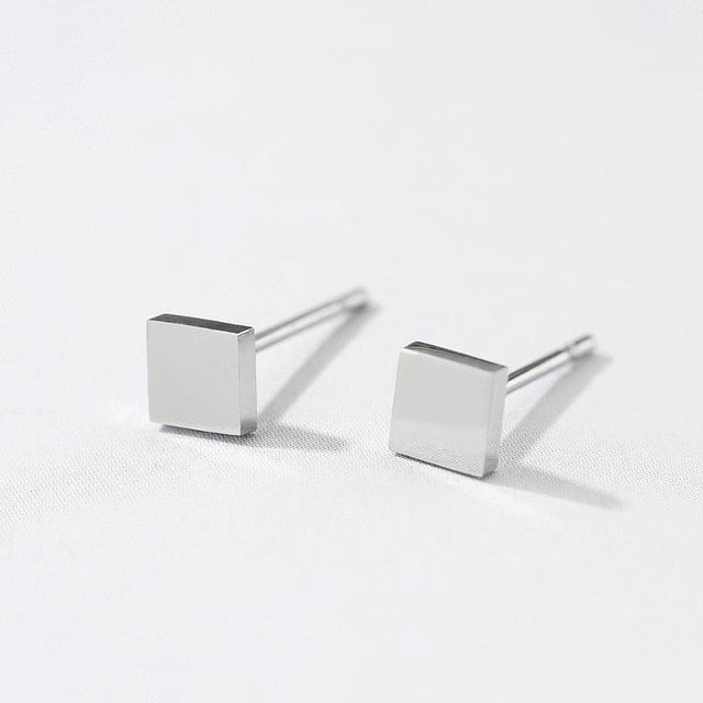 Minimalist Stainless Steel Stud Earrings – lastrafashion