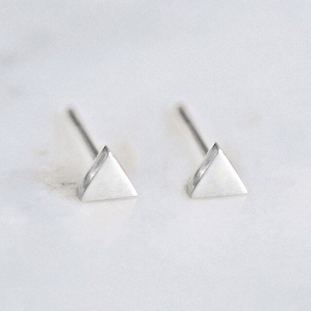 Minimalist Stainless Steel Stud Earrings