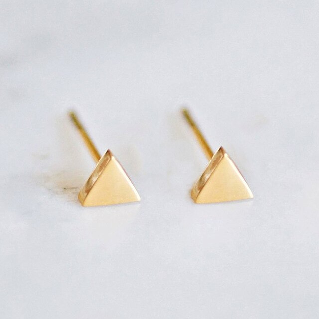 Minimalist Stainless Steel Stud Earrings