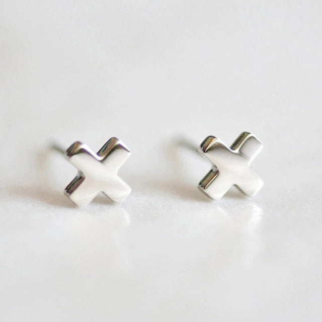 Minimalist Stainless Steel Stud Earrings