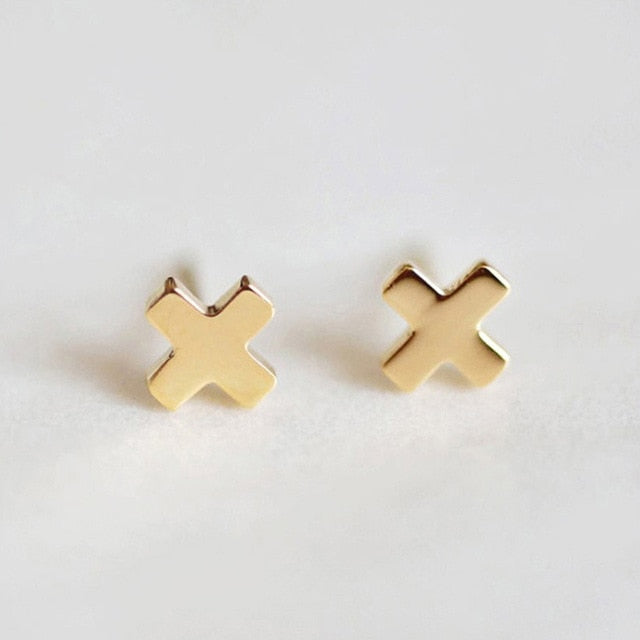 Minimalist Stainless Steel Stud Earrings