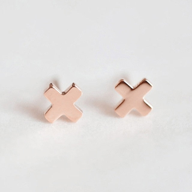 Minimalist Stainless Steel Stud Earrings