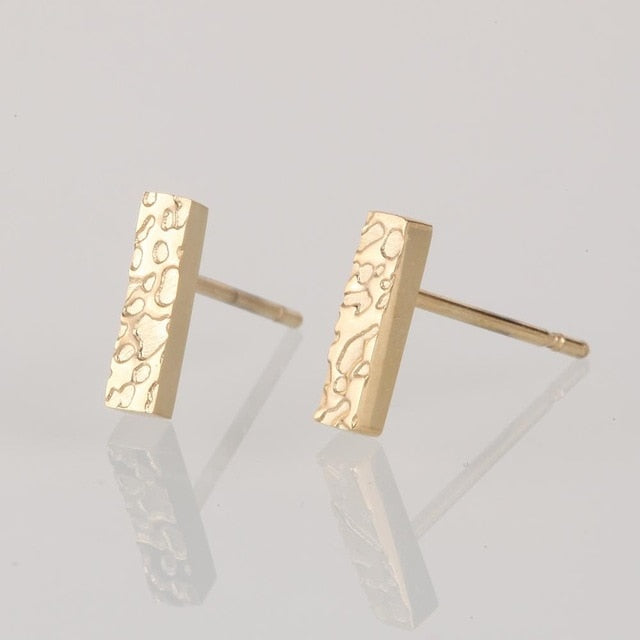 Minimalist Stainless Steel Stud Earrings