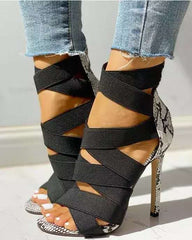 High Heels Gladiator Ankle Strap Sandals