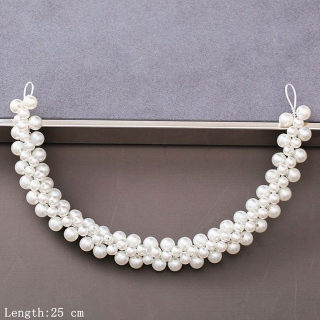 Pearl Rhinestone Women Headband Hair Accessories