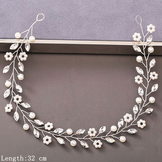 Pearl Rhinestone Women Headband Hair Accessories