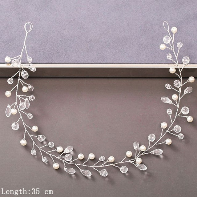 Pearl Rhinestone Women Headband Hair Accessories