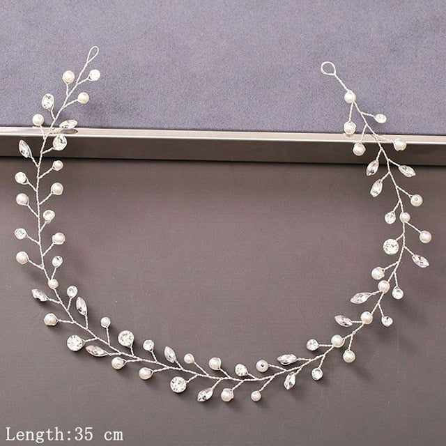 Pearl Rhinestone Women Headband Hair Accessories