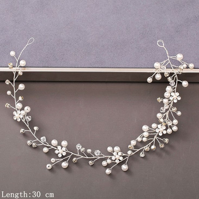 Pearl Rhinestone Women Headband Hair Accessories