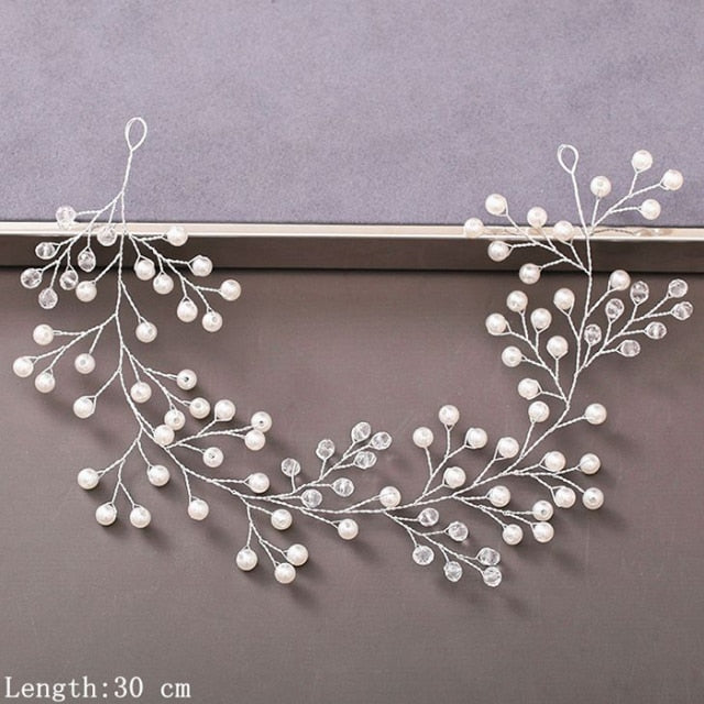 Pearl Rhinestone Women Headband Hair Accessories