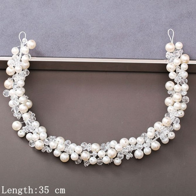 Pearl Rhinestone Women Headband Hair Accessories