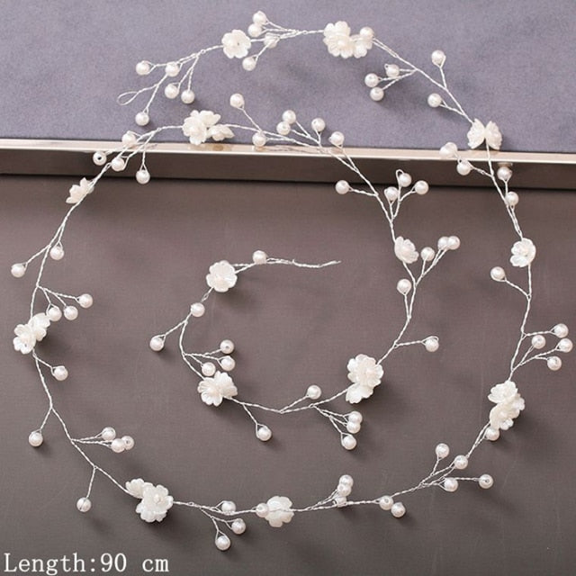 Pearl Rhinestone Women Headband Hair Accessories