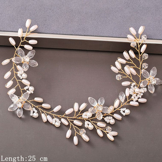 Pearl Rhinestone Women Headband Hair Accessories