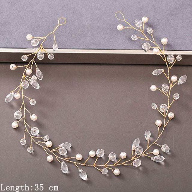 Pearl Rhinestone Women Headband Hair Accessories