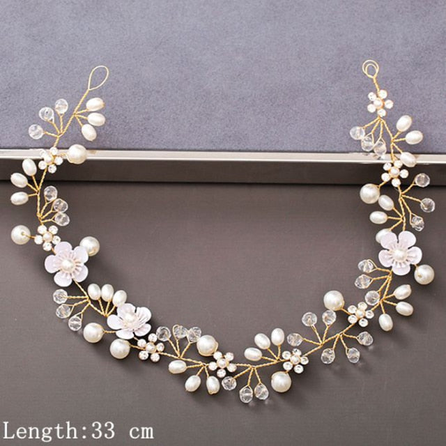 Pearl Rhinestone Women Headband Hair Accessories