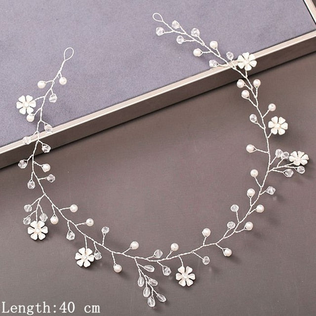 Pearl Rhinestone Women Headband Hair Accessories