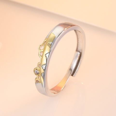 Sterling Silver Prevent Allergy Never Fade Love Pairs Rings