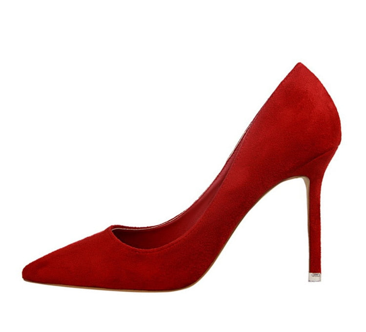 Women Pumps Fashion 9cm High HeelsCasual Pointed Toe