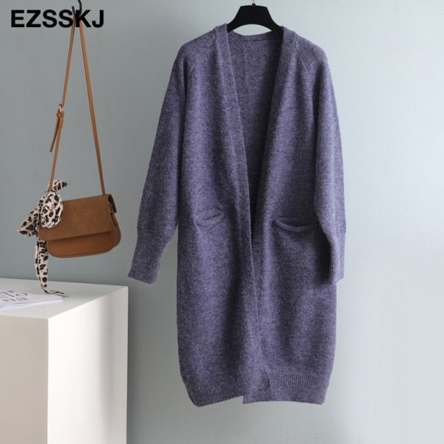 oversize long cardigans jacket coat thick sweater