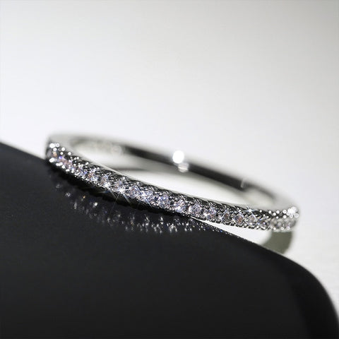 Minimalist Thin Rings Cubic Zircon Jewelry