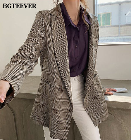 Vintage Turn-down Collar Women Blouse Shirts