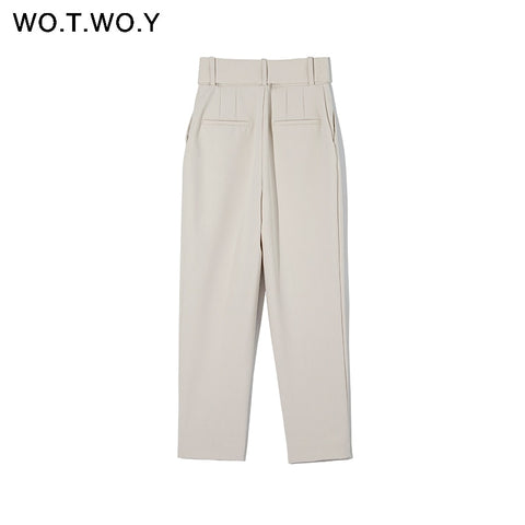 Formal High Waist Pants Women Skinny Office Lady Pencil Pants