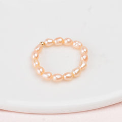 Mini Small Natural Freshwater Pearl Couple Rings