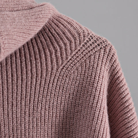 Sweater Women Turtleneck Pullovers Top Solid Lady Jumper Oversized