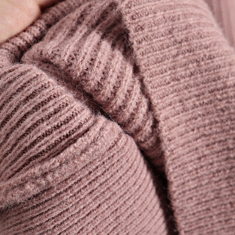 Sweater Women Turtleneck Pullovers Top Solid Lady Jumper Oversized