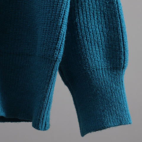 Sweater Women Turtleneck Pullovers Top Solid Lady Jumper Oversized