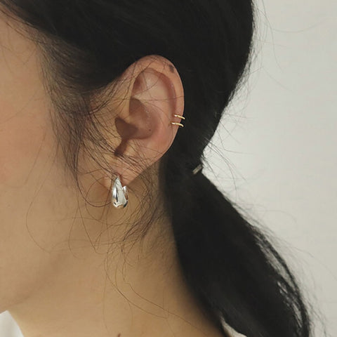 Minimalist 925 Sterling Silver Stud Earrings Jewelry