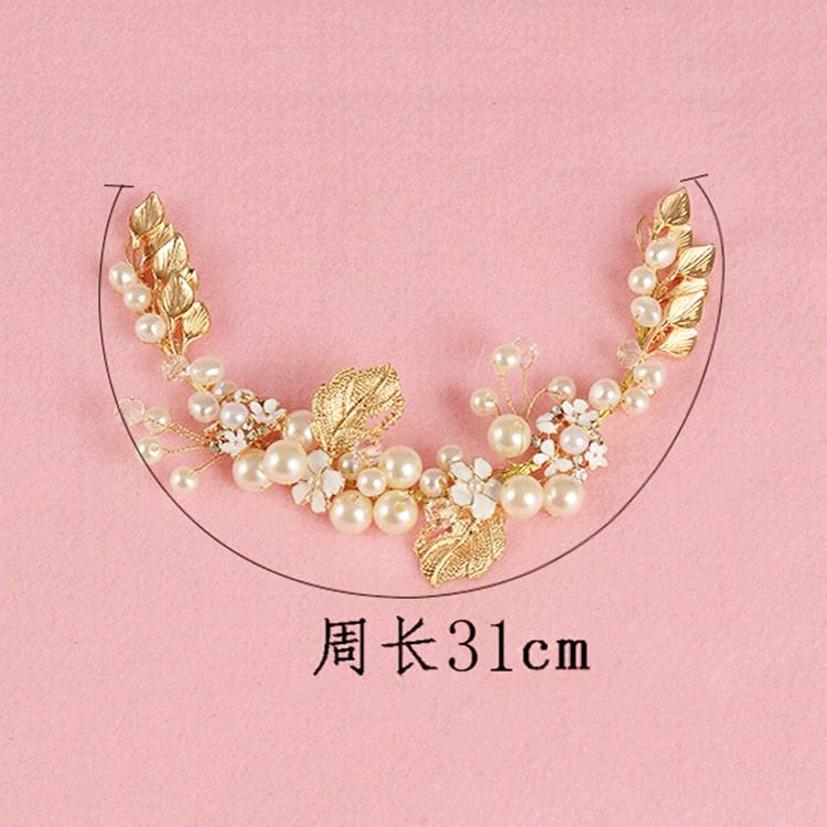 Silver Color Headbands Hair Jewelry Pearl Crystal Hair Accessories