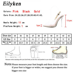 Pointed Toe Chain Design Crystal Heel Ladies Shoes Stiletto High Heels Dress Shoes