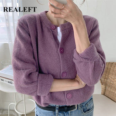 Cardigans Style Casual Stylish Knitted Buttons Chic Sweaters