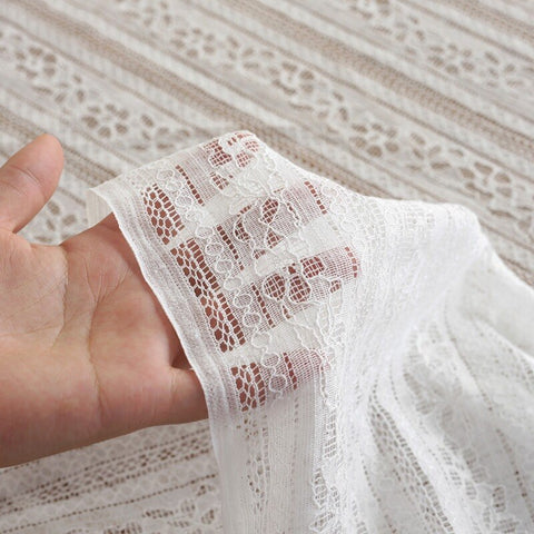 Crocheted Tablecloth White Lace table cover Home Hotel Textile Décor