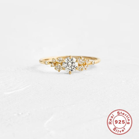Fashion Mini Zircon Engagement Women Rings