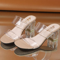 Clear Heels Slippers Women Sandals Summer Shoes